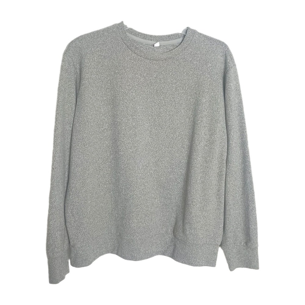 Uniqlo Women's Sweatshirt Size M Heather Gray Super Soft Stretchy Comfy Grey
